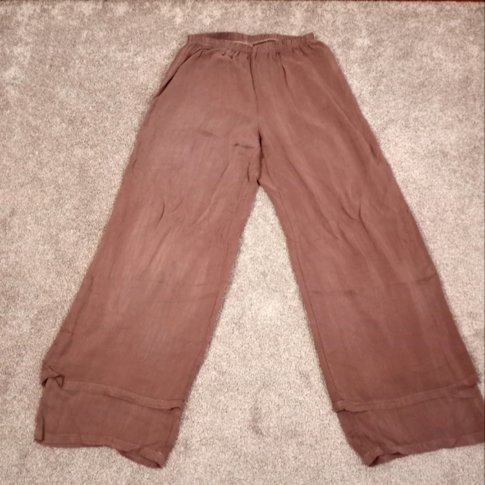 Vintage Silky High Waist Pants 🤎